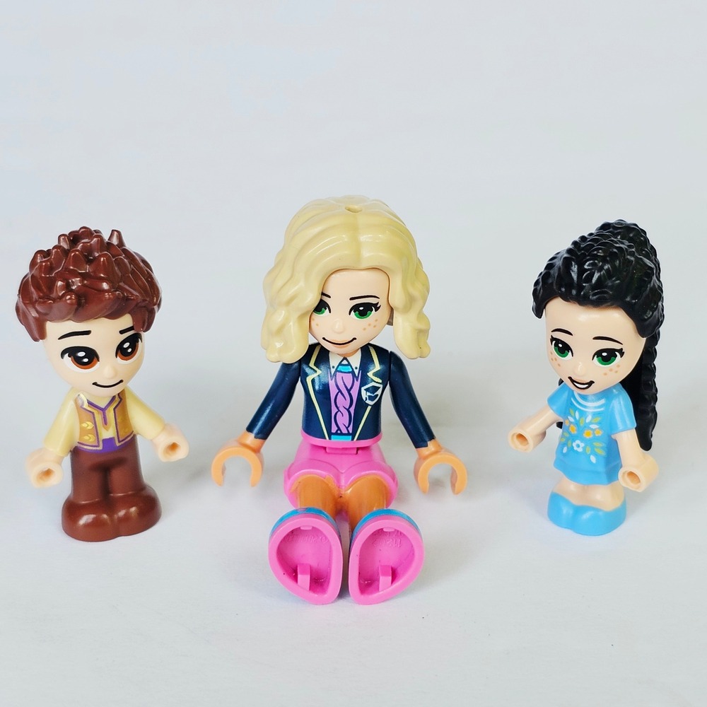 LEGO Friends Mini-doll Hair Pieces Blonde Black Brown Replacement Parts Lot